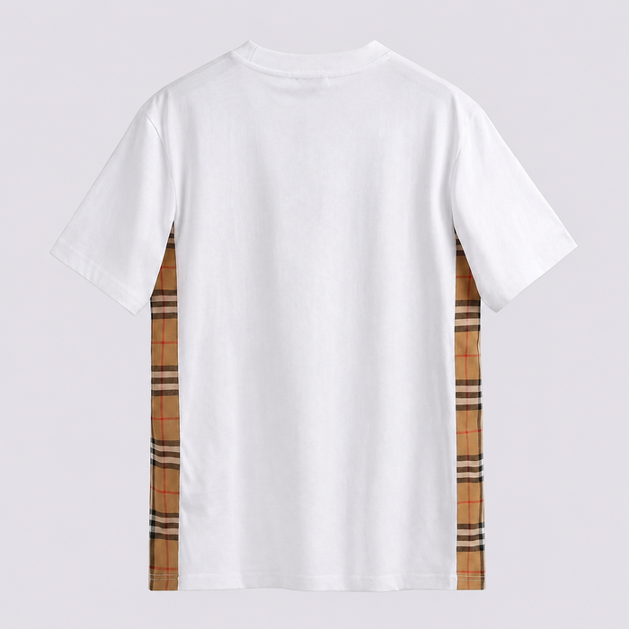 BURBERRY Logo Check Oversized T-Shirt White 80615531