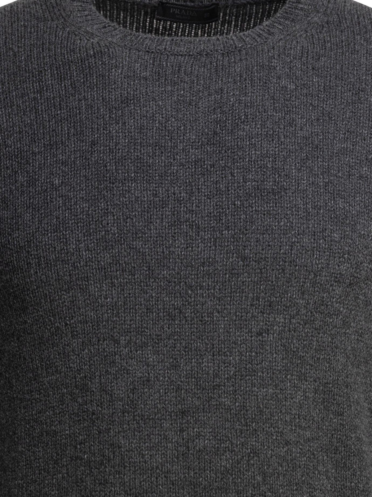 PRADA Wool Crewneck Knit Sweater for Men