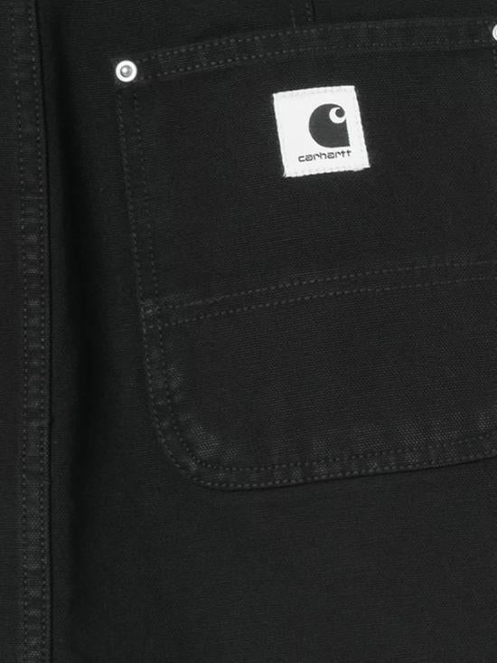 CARHARTT WIP Black Denim Midi Skirt