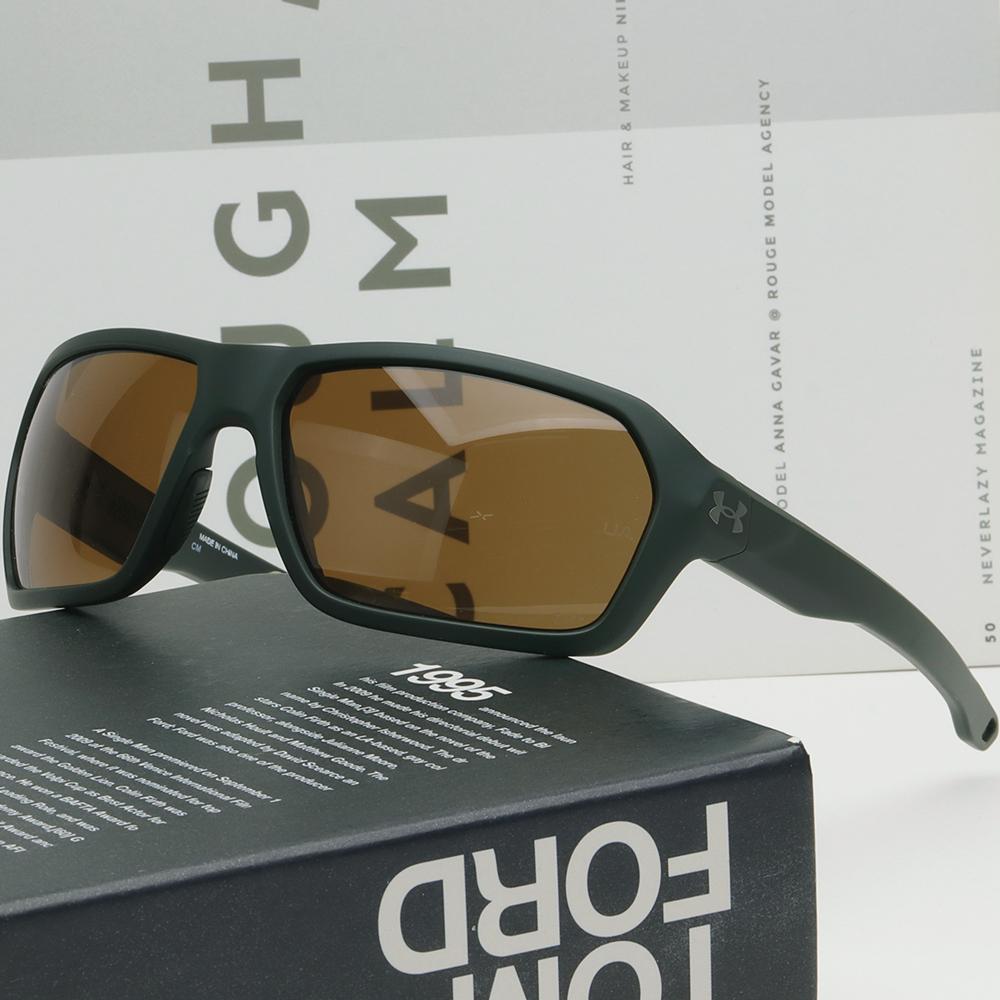 Under Armour Polarized Brown Sport Sunglasses Goggles Running Hik UA RECON DLD6A