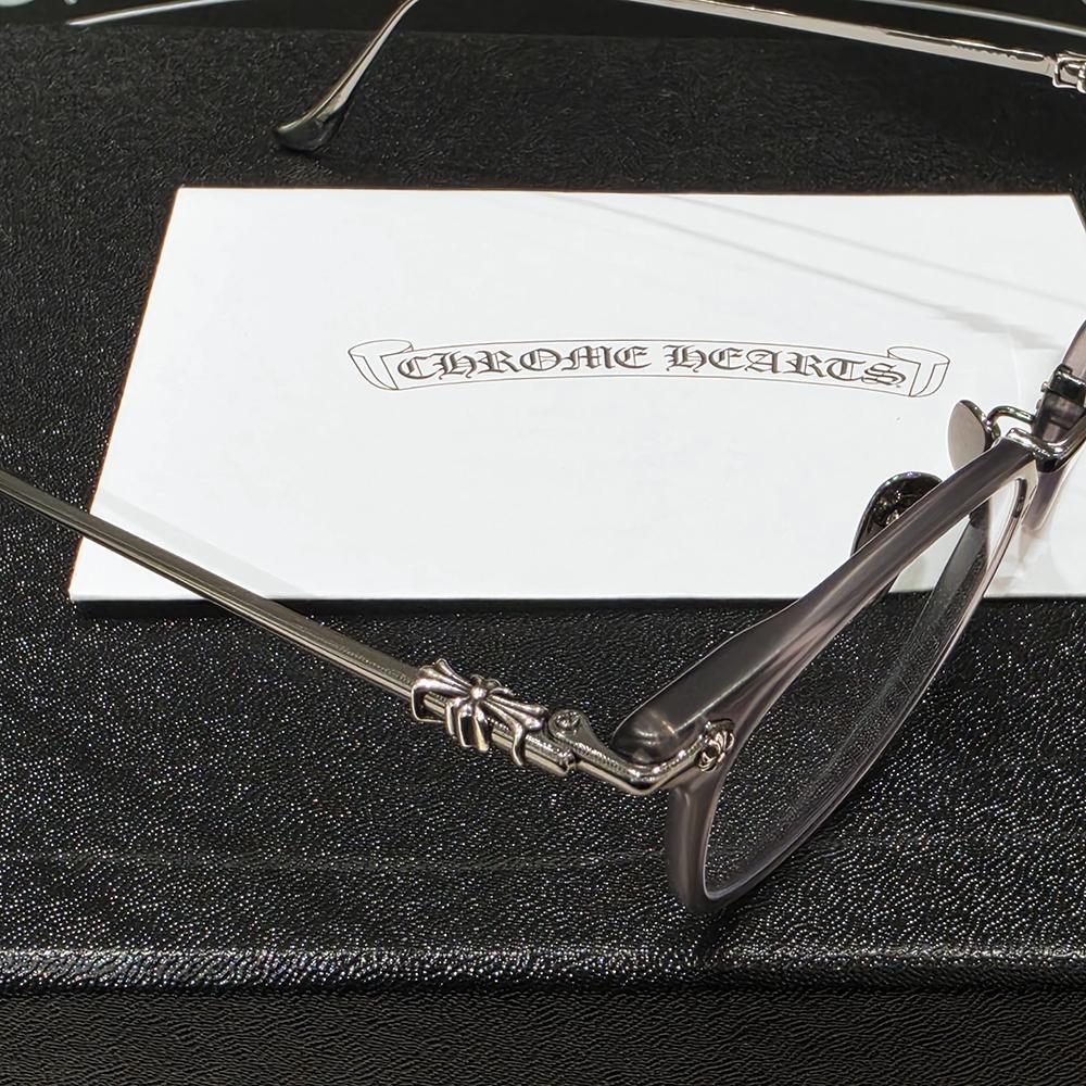 Chrome Hearts Shagas Matte Gray Silver Eyeglasses