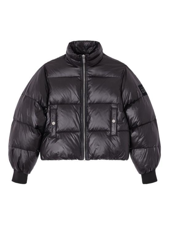 GANNI Shiny Nylon Short Puffer Jacket W0957099