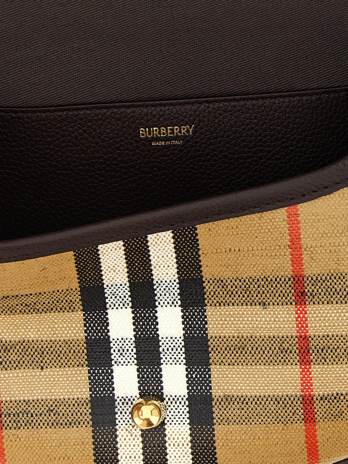 BURBERRY Sand Leather Shoulder Bag