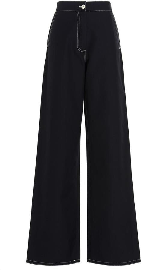 SUNNEI Straight Classic Pants Black Wool Blend CRTWWBOT005 TWI0020098