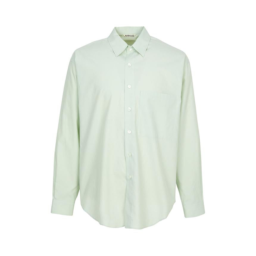 AURALEE Men’s Long Sleeve Shirt A25AS02TN LIGHT KHAKI