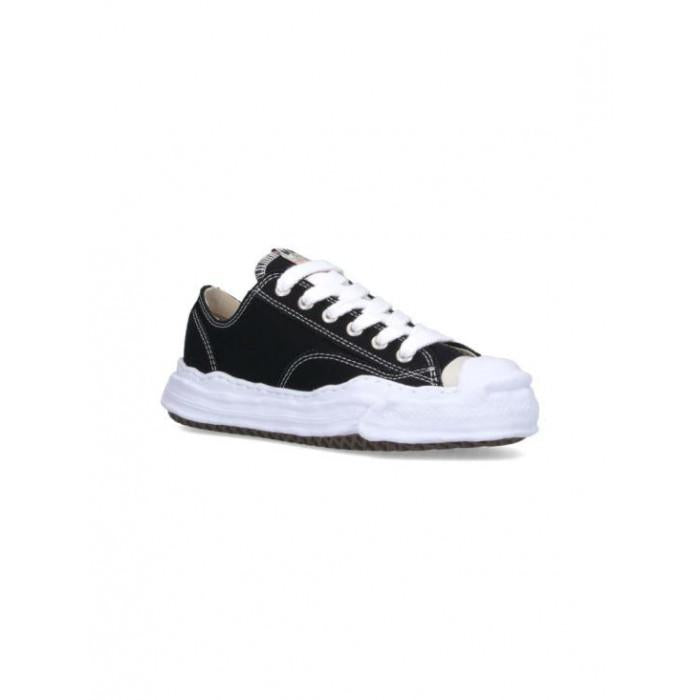Maison Mihara Yasuhiro Hank OG Sole Canvas Low Top Sneakers Black