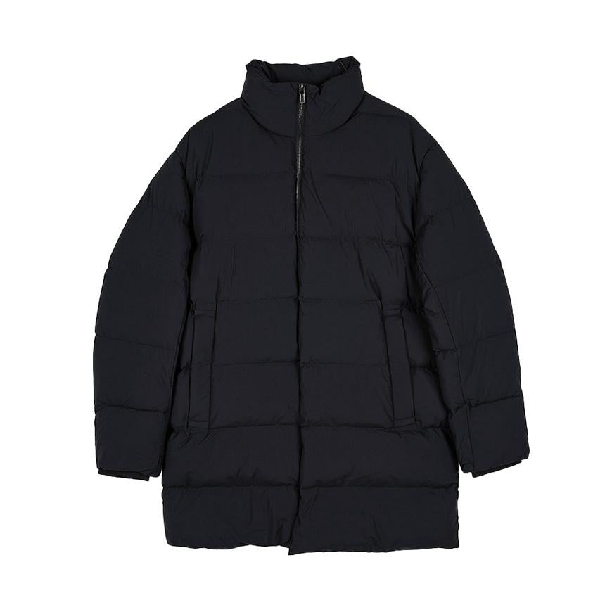 Emporio Armani Men’s High-Collar Quilted Puffer Jacket Black