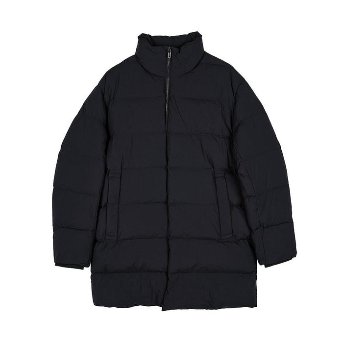 Emporio Armani Men’s High-Collar Quilted Puffer Jacket Black