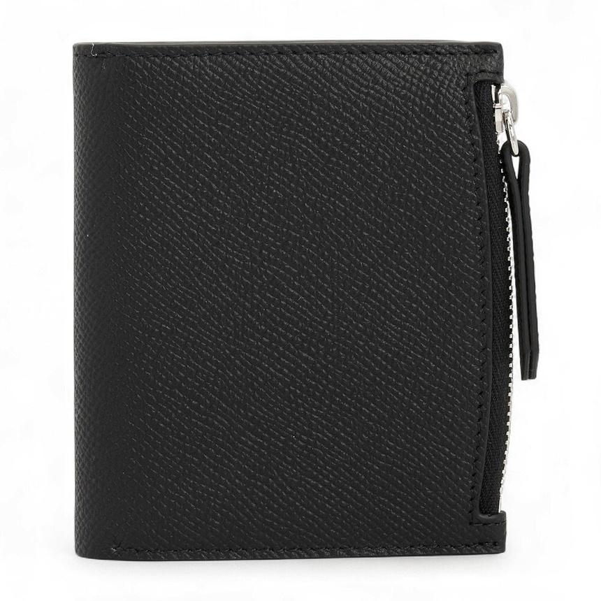 Maison Margiela Black Leather Bifold Wallet Unisex