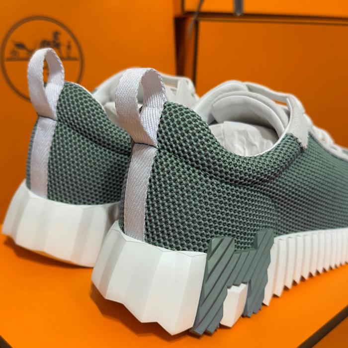 HERMES Bouncing Mint Mesh H Logo Low Top Sneakers