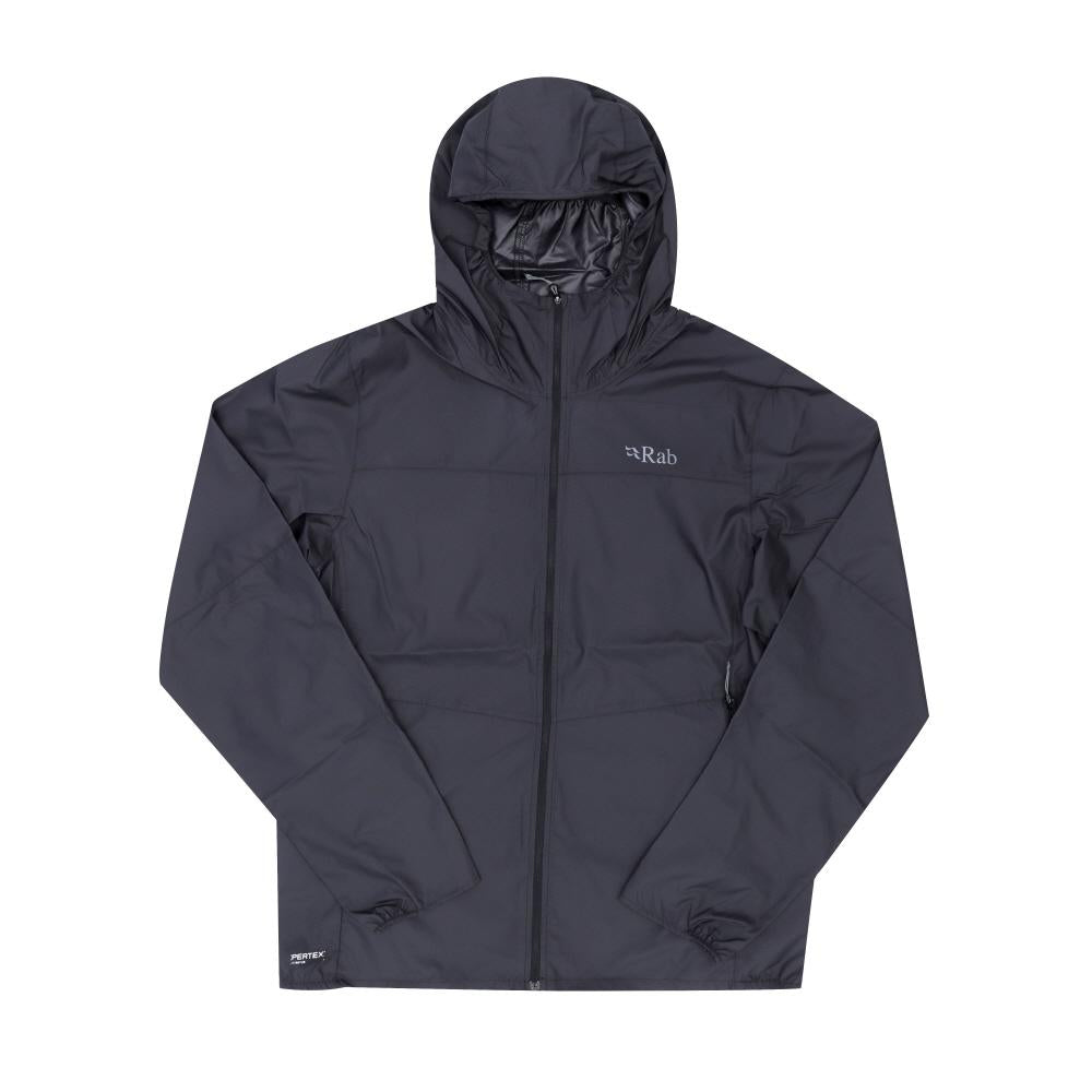 RAB Black WindGather Hooded Men's Jacket QWS 84