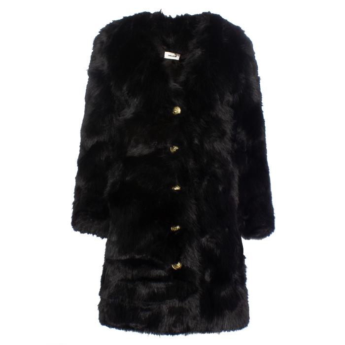 Zadig&Voltaire Faux Fur MILAS Color Jacket WWCO00213 NOIR