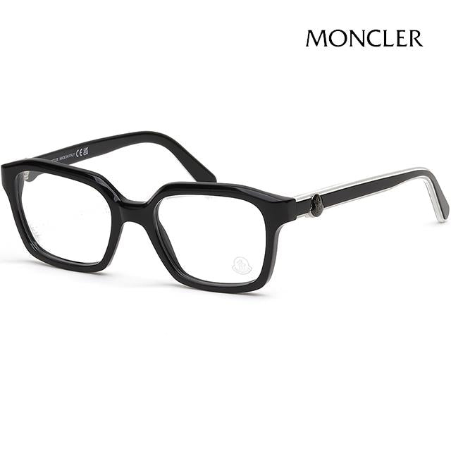Moncler Black Acetate Square Unisex Eyeglass Frames ML5181 001
