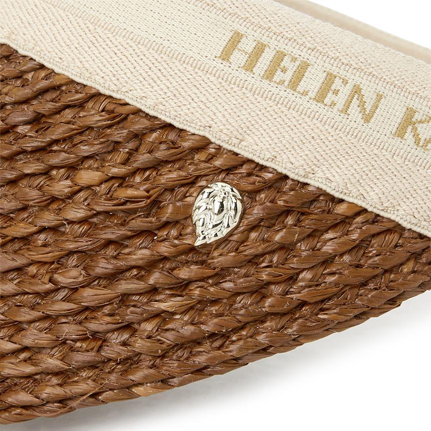 HELEN KAMINSKI Bianca 8 Women’s Visor Cap HAT52204 NUTSHELL NATURAL LOGO
