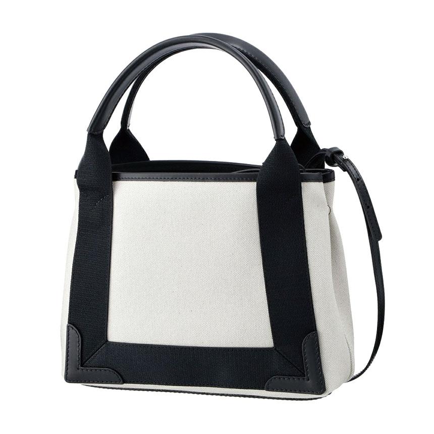 BALENCIAGA Navy Cabas XS Beige Black Women’s Tote Bag