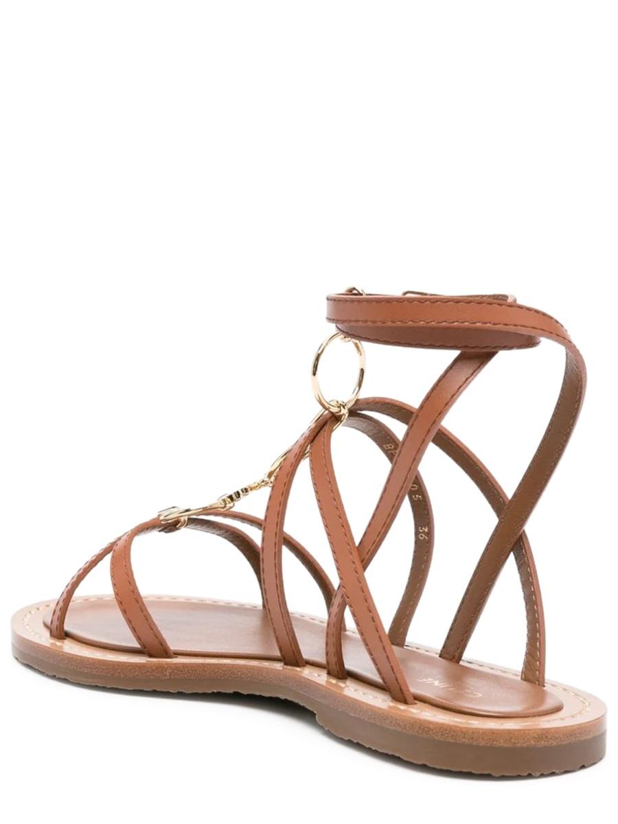 CELINE Leather Sandals Women’s Black Fashion Sandals