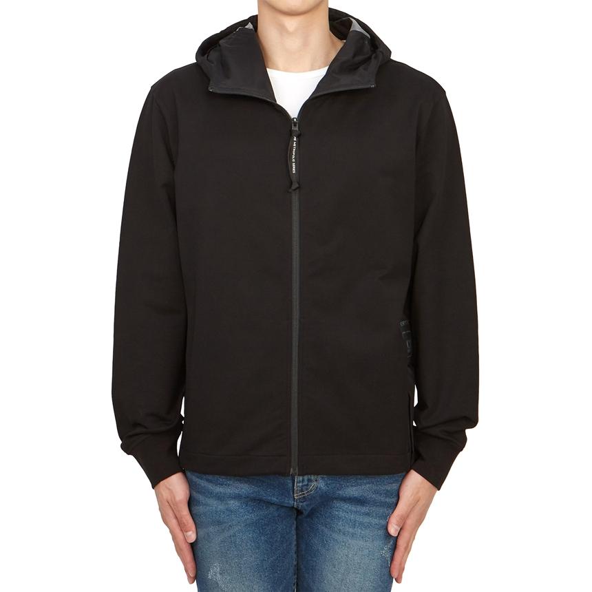 CP Company Men’s Hooded Zip-Up Down Puffer Jacket Black