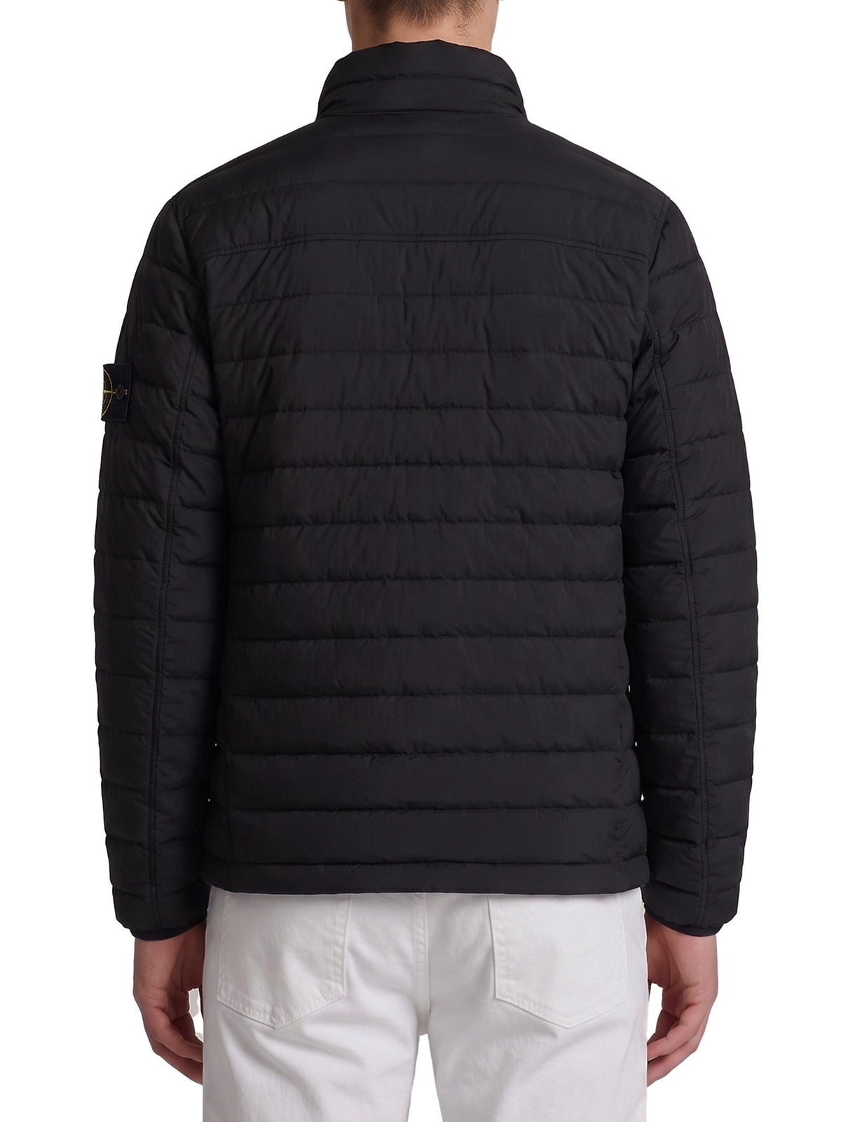 STONE ISLAND Black Down Puffer Jacket for Men