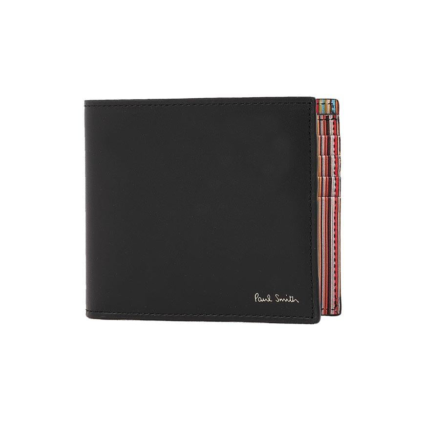 Paul Smith Men’s Stripe Leather Bifold Wallet M1A 4832 CMULTI 79