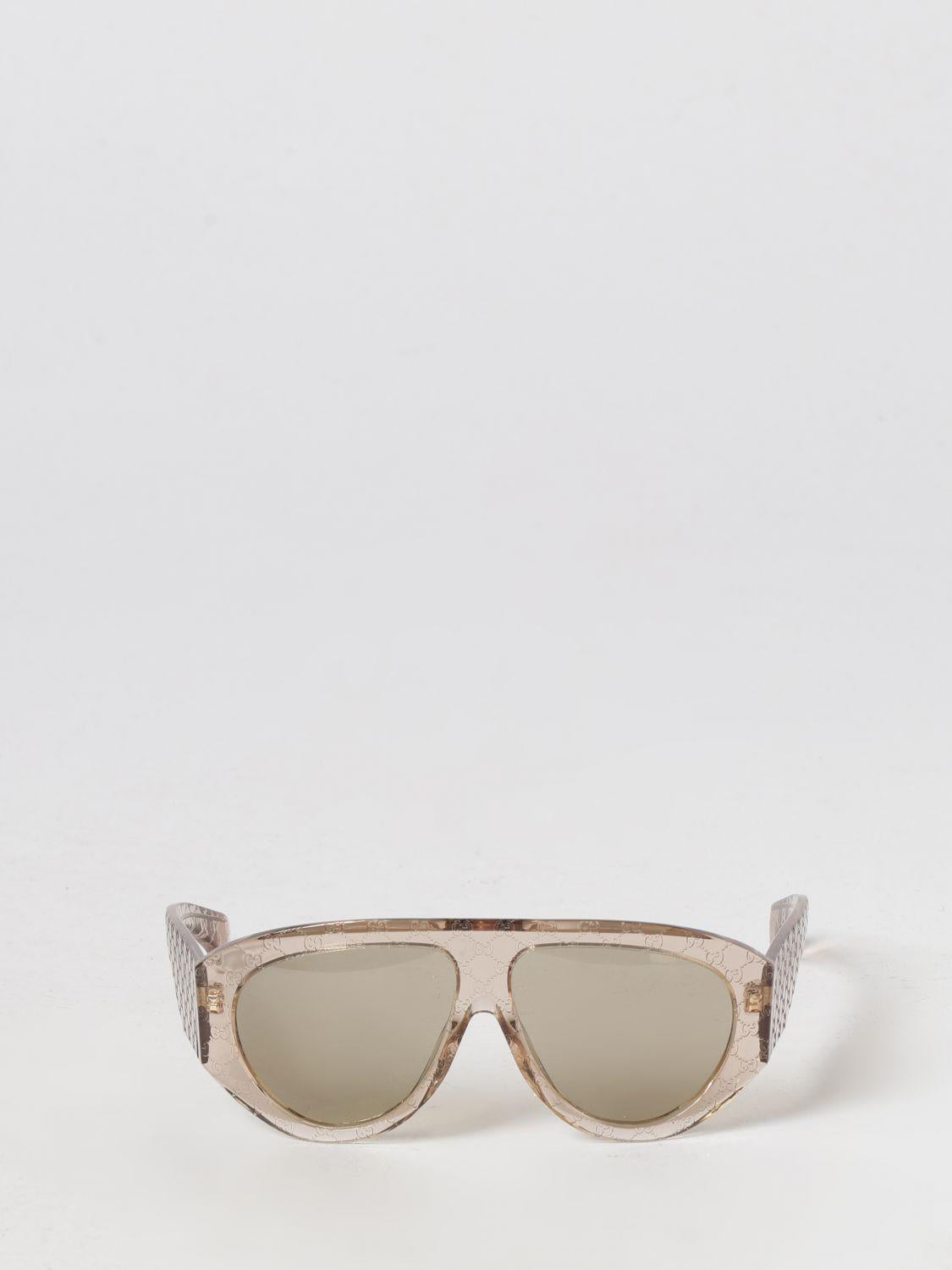 GUCCI Brown Acetate Cat-Eye Sunglasses