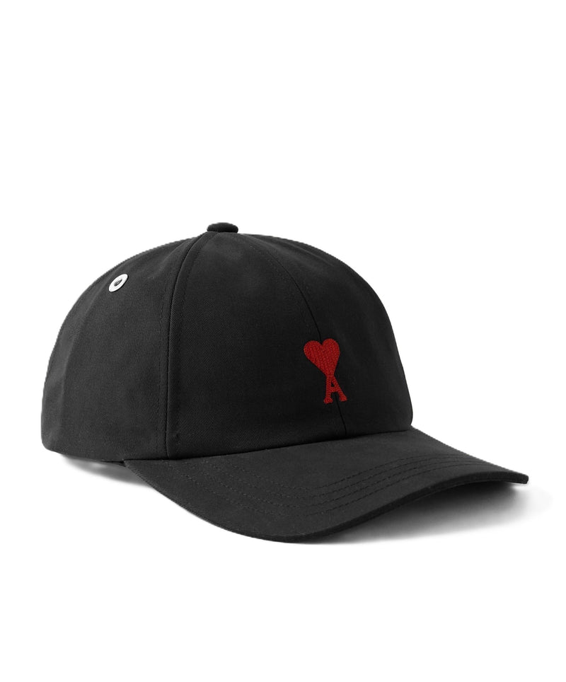 AMI Heart Cotton Canvas Baseball Cap Black BFUCP006 CO0051