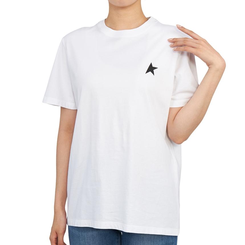 GOLDEN GOOSE Women’s Short Sleeve T-Shirt White Cotton