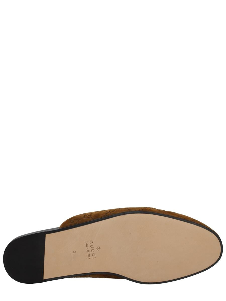 GUCCI Black Leather Slide Sandals for Men