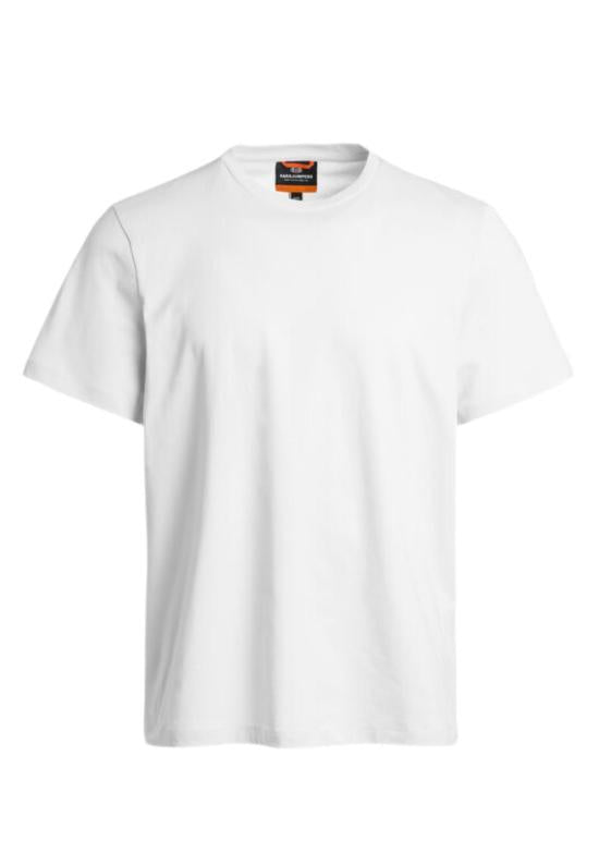Parajumpers Short Sleeve T-Shirt Men’s White Cotton Casual T 25SSPMTSEY27501 DOM