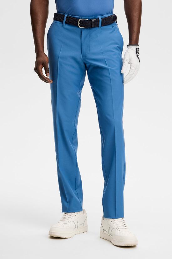 J LINDEBERG Straight Classic Pants for Men GMPA14590O228 FEDERAL BLUE DOM