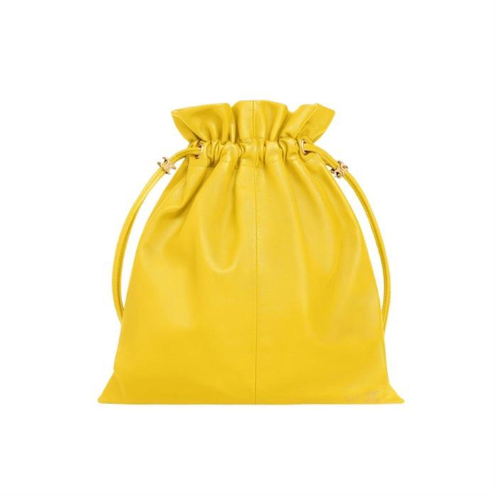 CELINE Small Crystal Pouch Lambskin Shoulder Bag