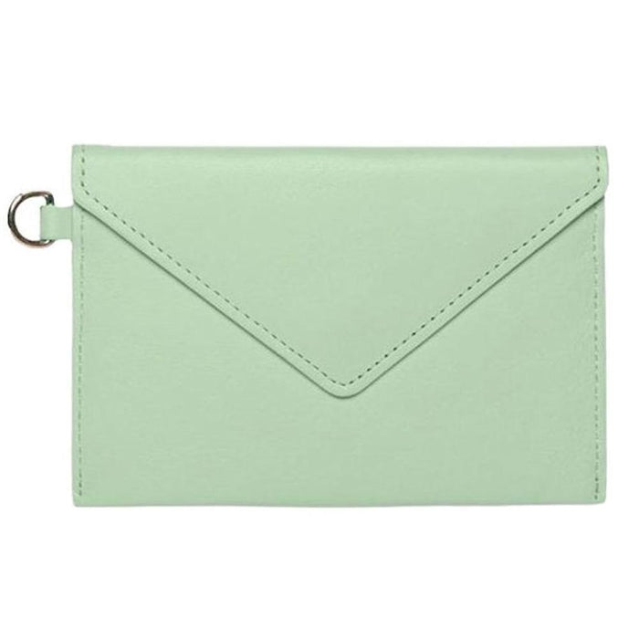 Maison Kitsune Silver Logo Strap Card Holder Wallet IU05528LC0025 P322