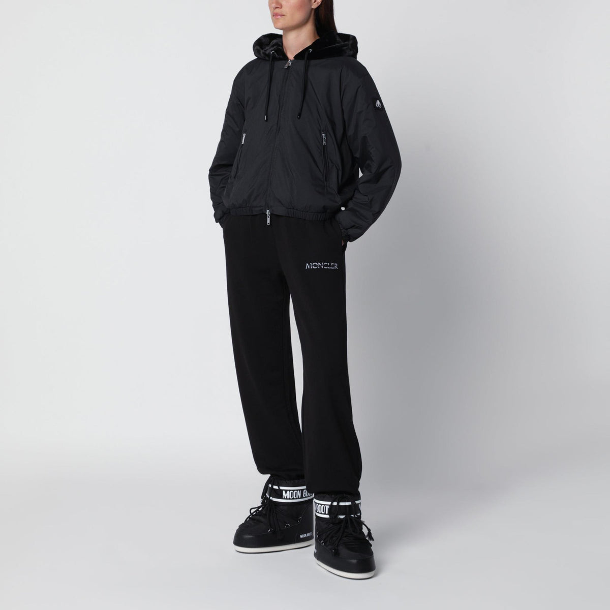 Moose Knuckles Black Down Puffer Jacket Women’s