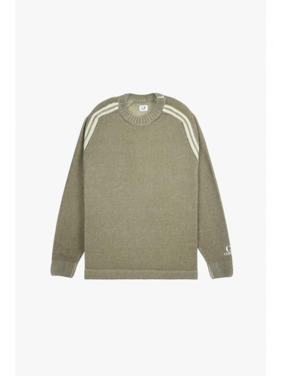 CP Company Cotton Chenille Double Cold-Dye Crewneck Sweater