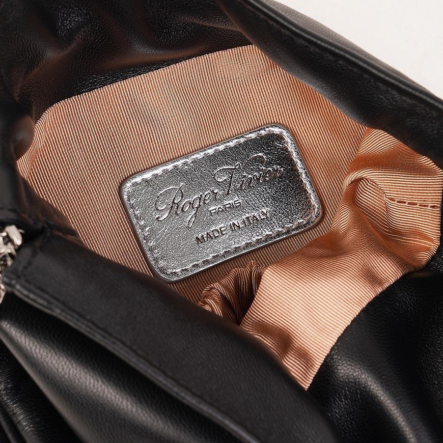 Roger Vivier Women's Pilgrim Mini Black Shoulder Bag