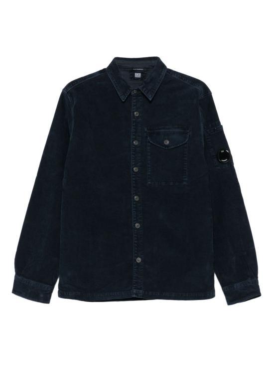 CP Company Corduroy Lens Long-Sleeve Button Shirt Total Eclipse