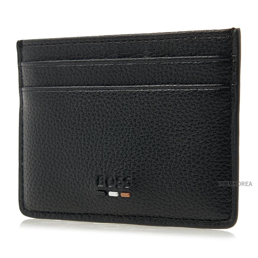 HUGO BOSS Men’s Leather Card Holder Wallet 50536513 001
