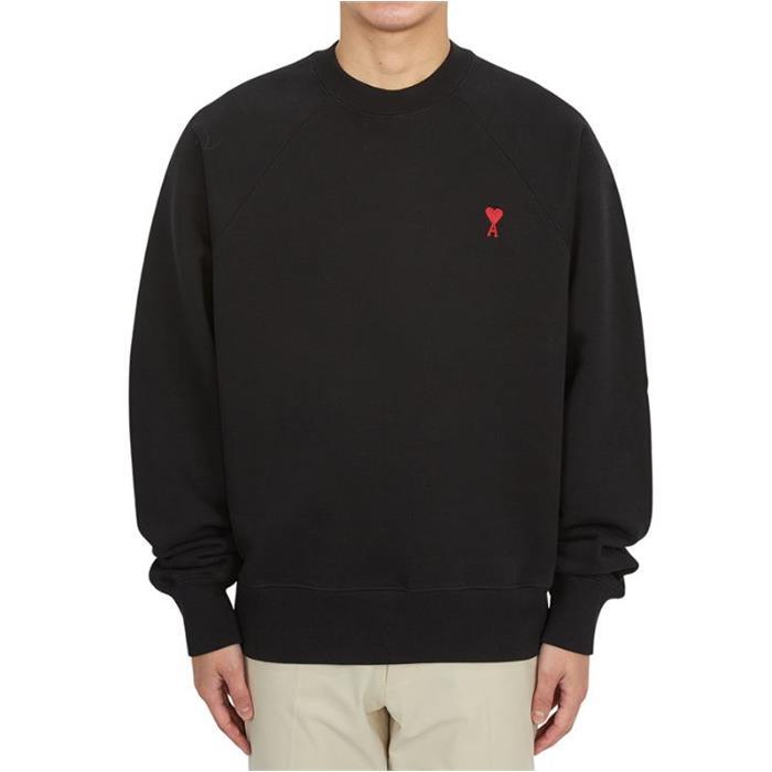 AMI Heart Logo Long Sleeve Sweatshirt T-Shirt BFUSW005
