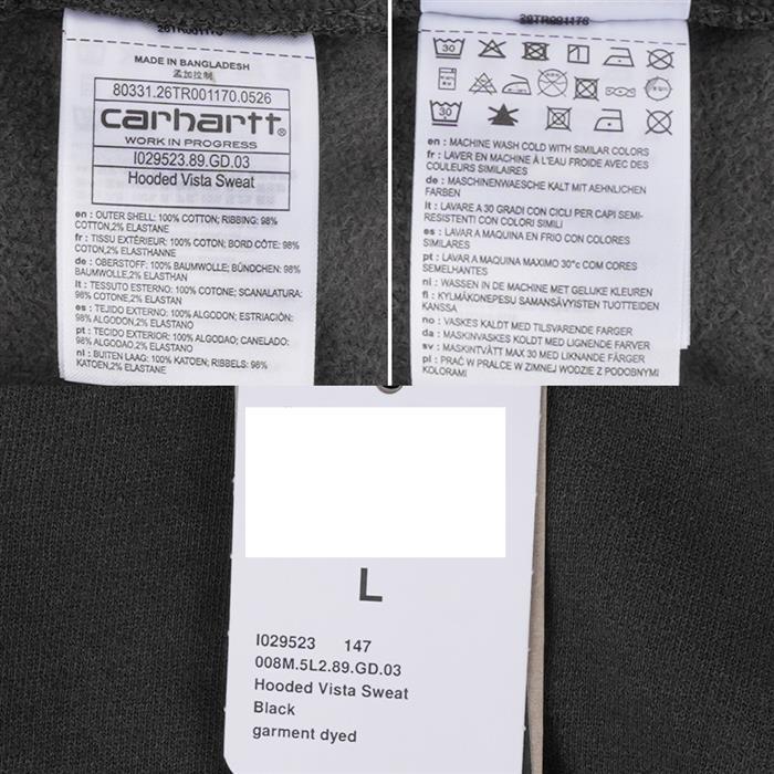 Carhartt Vista Hooded Sweatshirt Men’s Pullover Hoodie Navy