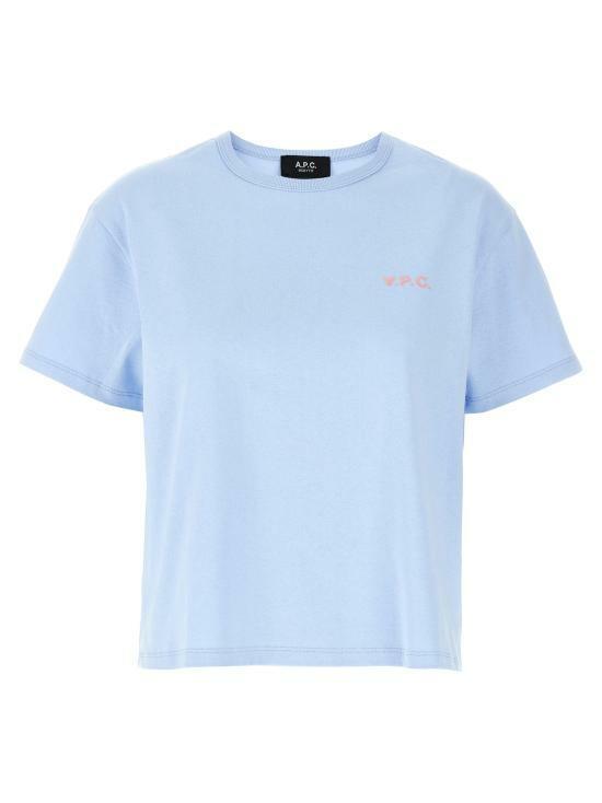 A.P.C. Boxy PETIT VPC Logo T-Shirt Women’s Ivory Cotton