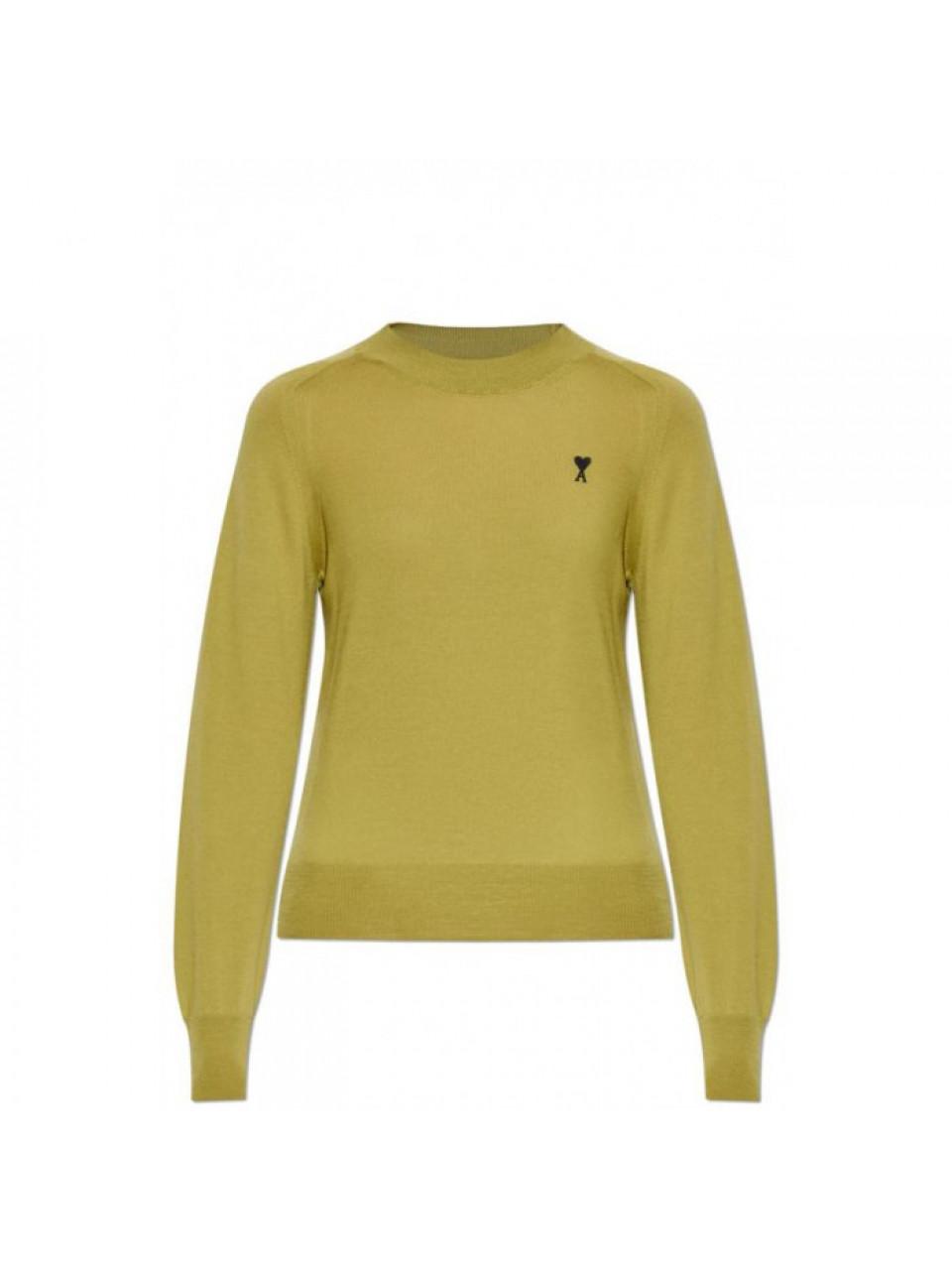 AMI Wool Crewneck Ami de Coeur Sweater