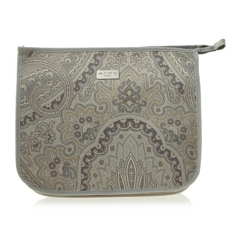 Etro Profumi Pouch Women’s Leather Clutch Bag Black