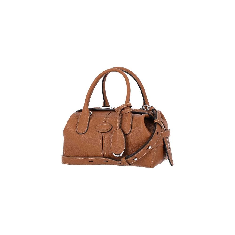 Tods Mini Bowling Tote Bag Saffiano Leather Blue
