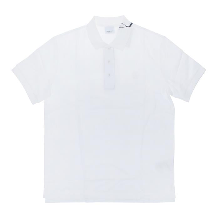 BURBERRY Monogram Motif Cotton Piqué Polo Shirt