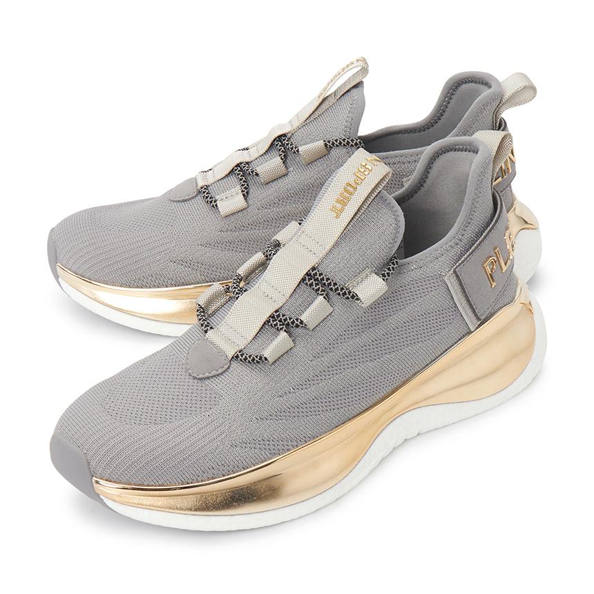 PLEIN SPORT Unisex Low-Top Sneakers White Leather