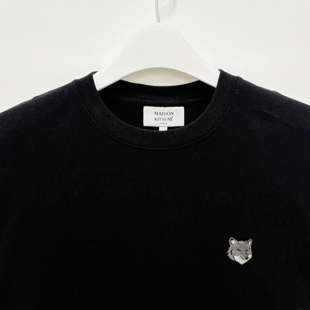 Maison Kitsune Fox Head Comfort Short Sleeve T-Shirt Navy Cotton Men