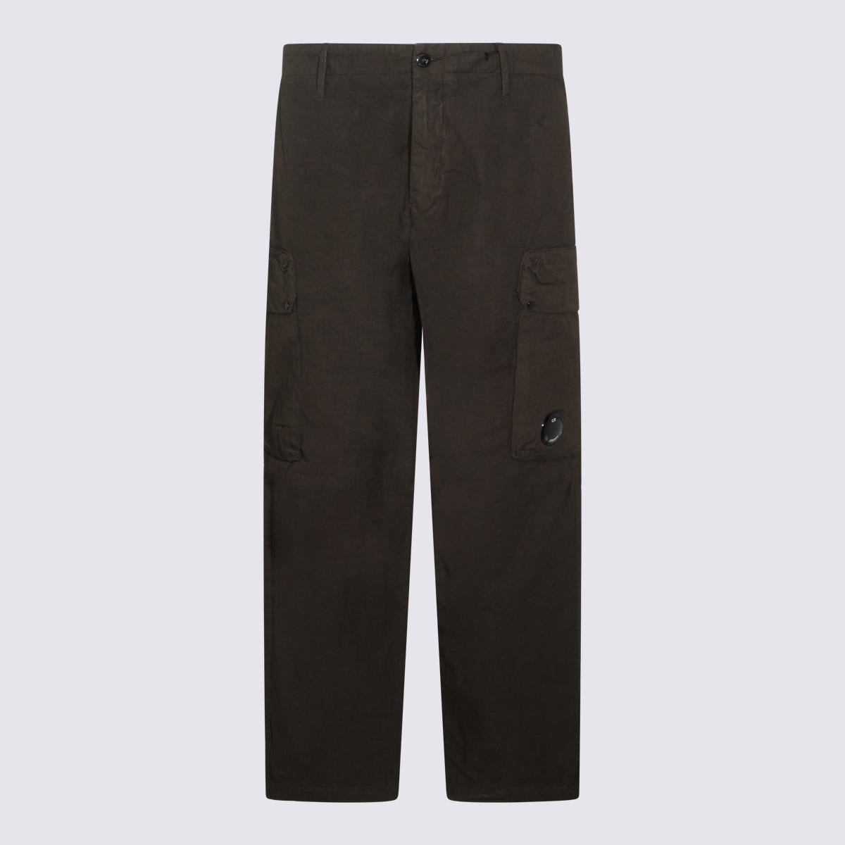 CP Company Green Cotton Cargo Pants for Men