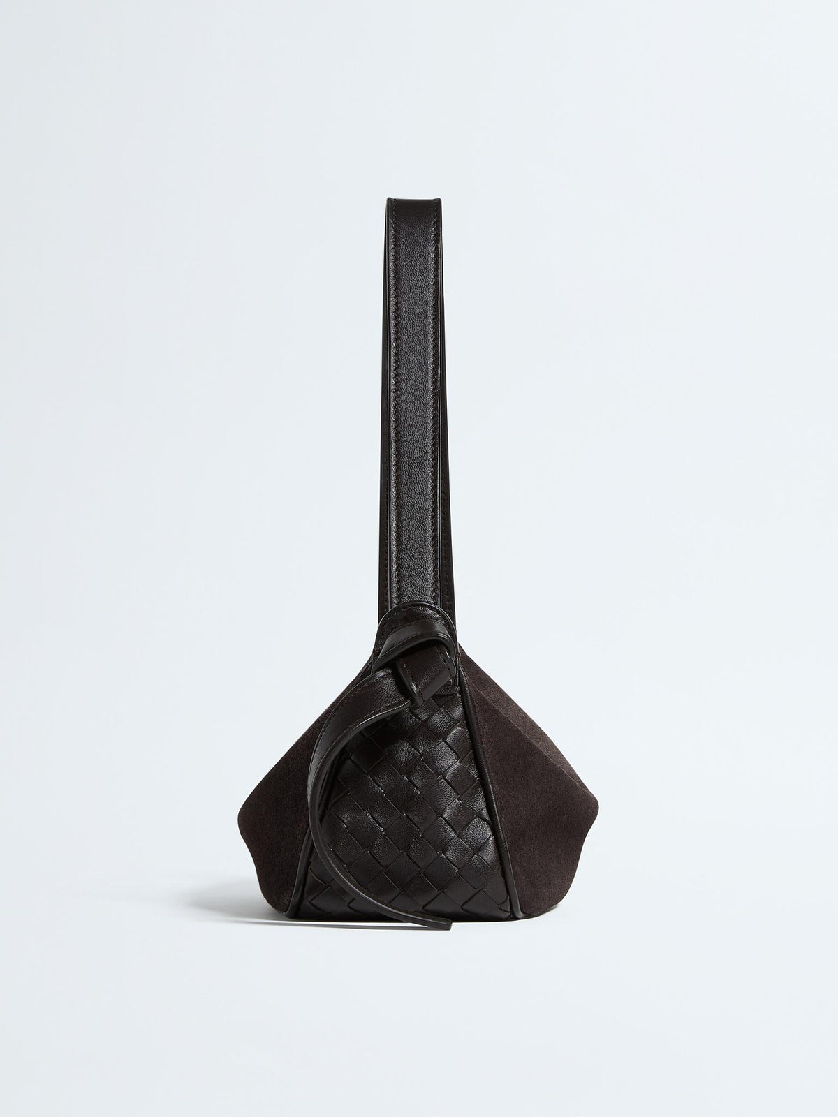 Bottega Veneta Leather Shoulder Bag Black