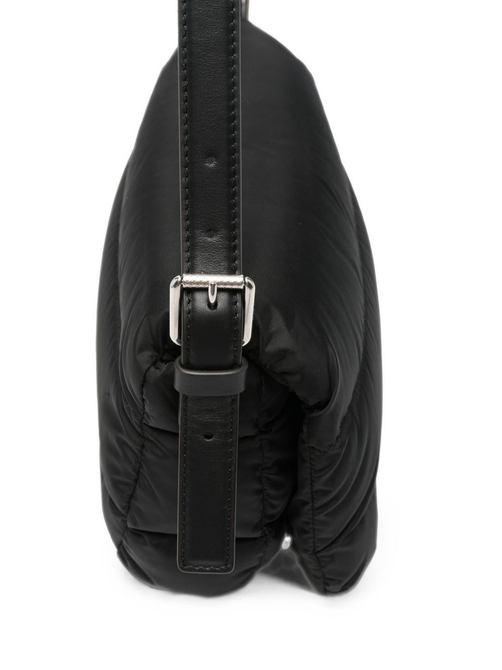 Moncler Black Nylon Quilted Shoulder Bag