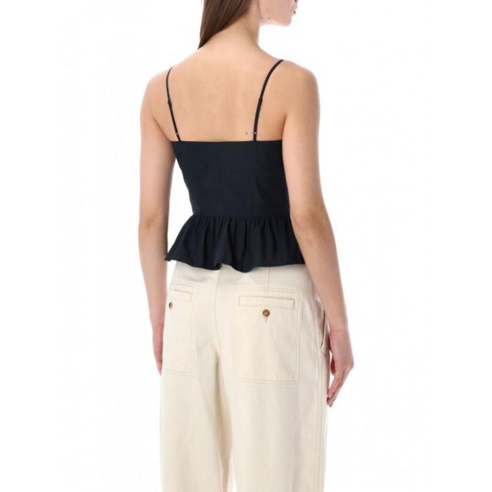 Isabel Marant Black DOLMA Cotton Top T-Shirt