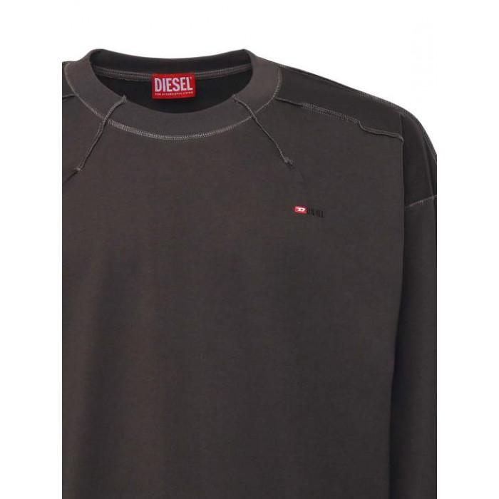 DIESEL Black Long Sleeve Boxy T-Shirt A19464 0NIAX 93R